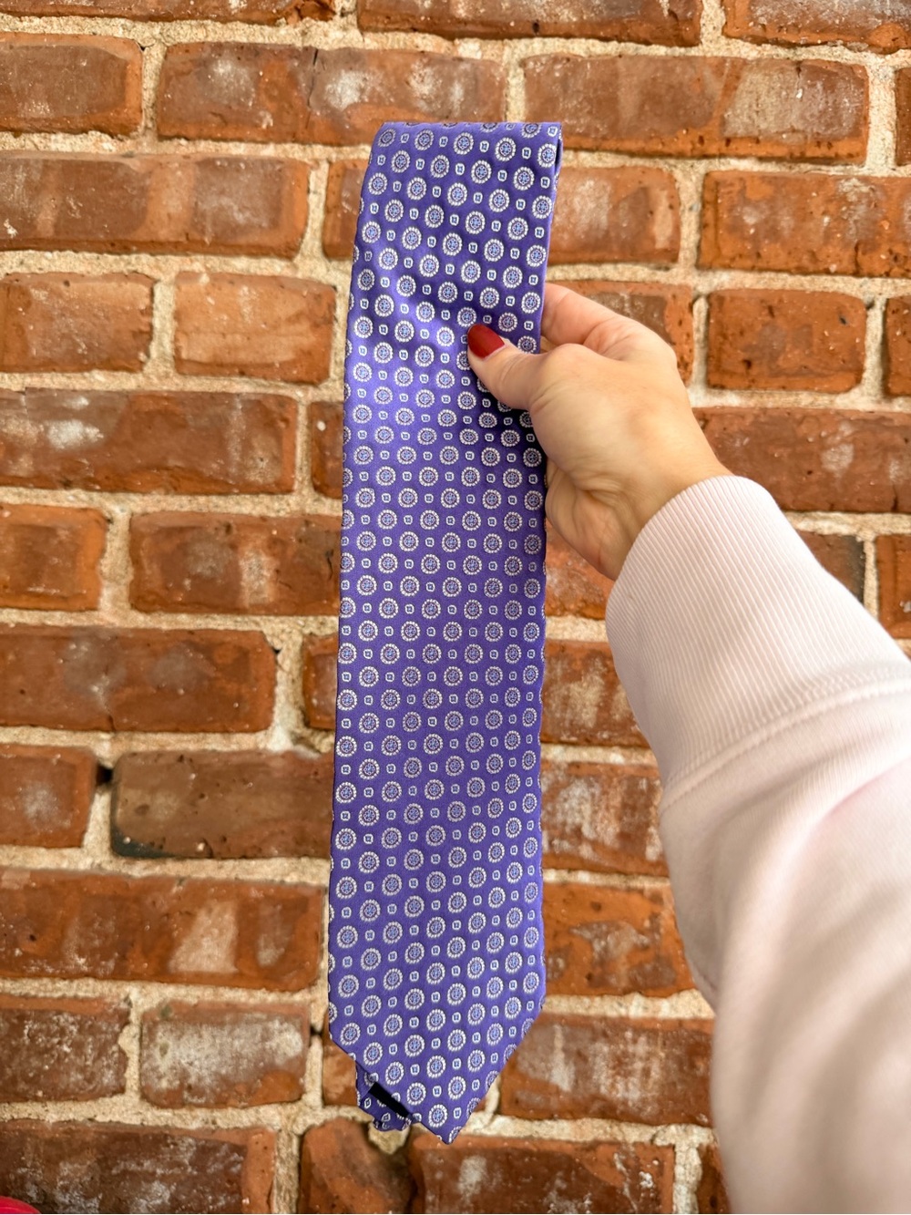 Brooks Brothers 100% Silk Purple Patterned Men's Tie